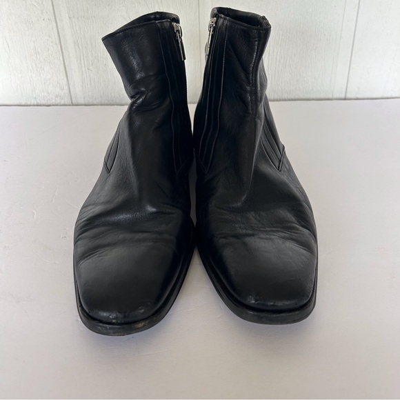 BRUNO MAGLI RASPINO BLACK LEATHER BOOTS MEN SIZE 10.5 - Picture 5 of 16